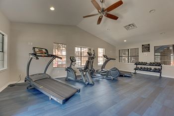 Spacious home gym 